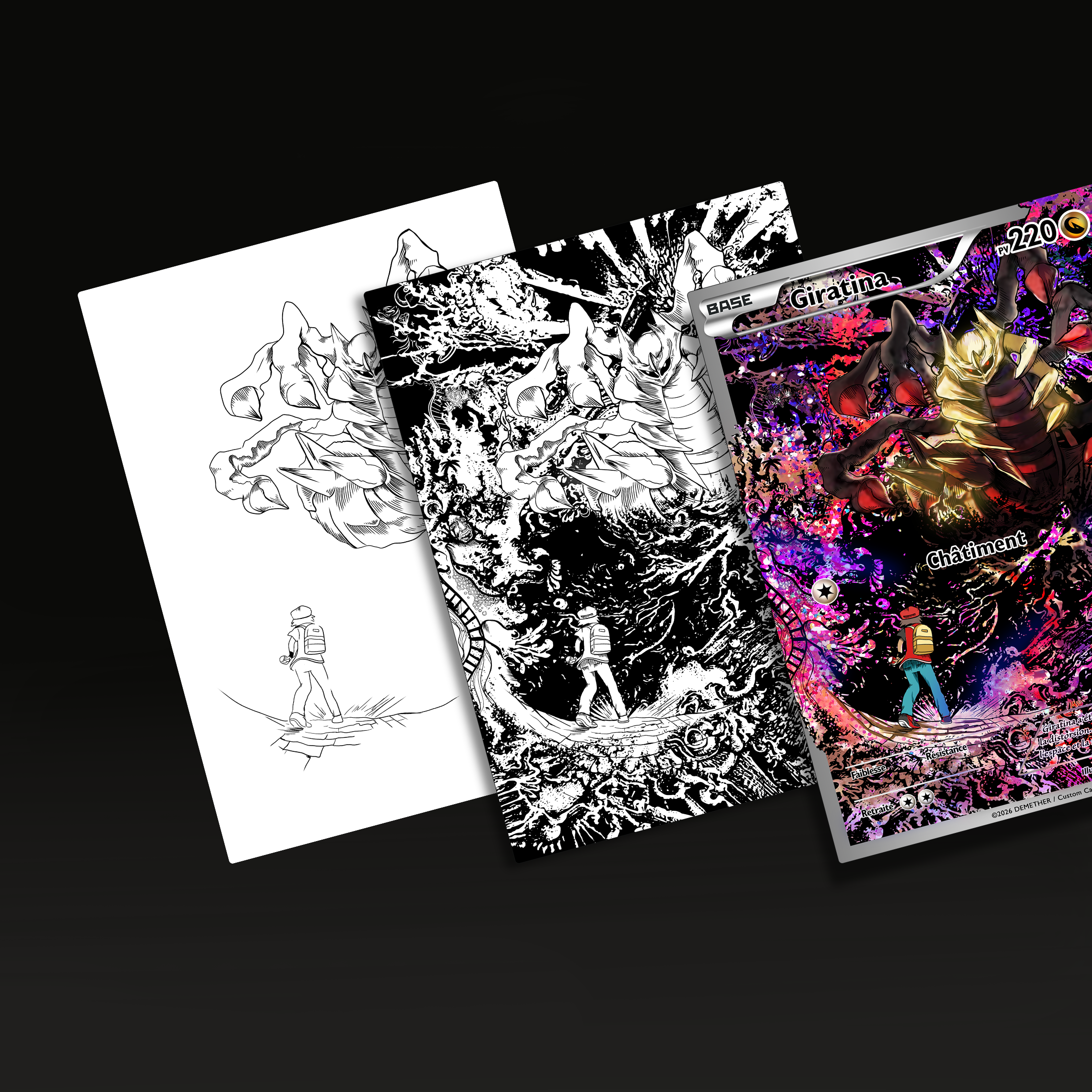 CARTE GIRATINA / FULL ART / HOLO & TEXTURE