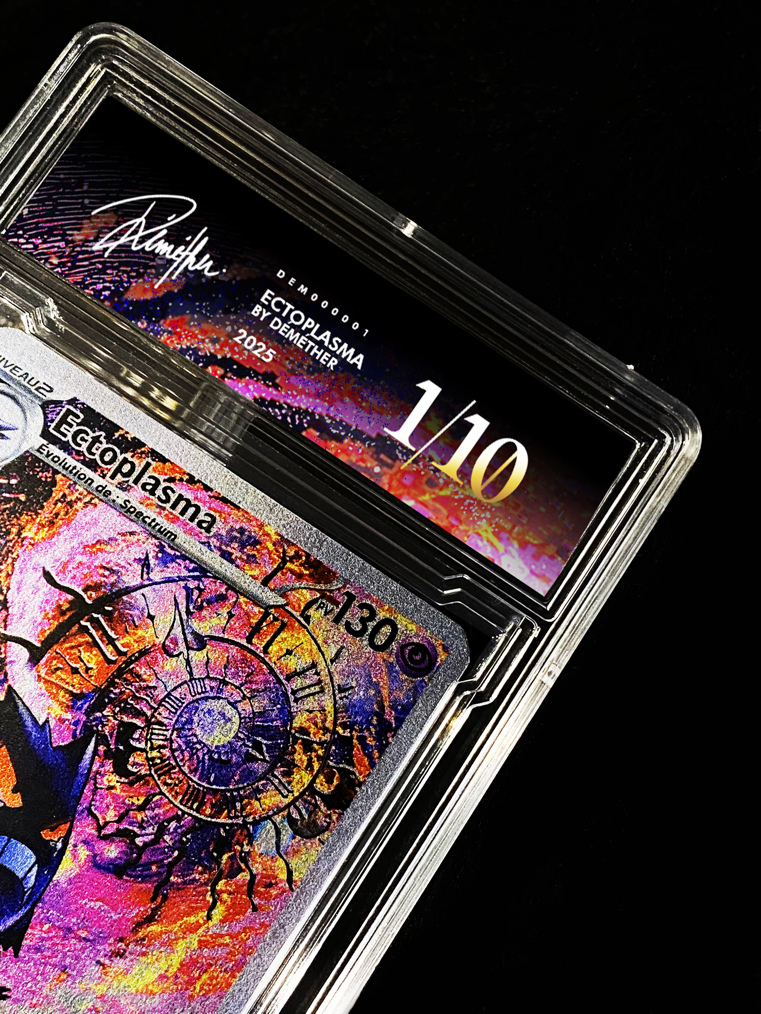 CARTE ECTOPLASMA / SOUS BOITIER / AVEC NUMERO DE SERIE UNIQUE ET SIGNATURE