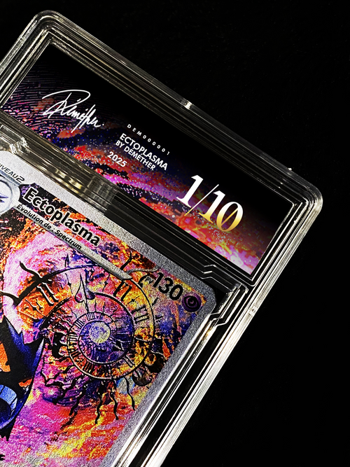 CARTE ECTOPLASMA / SOUS BOITIER / AVEC NUMERO DE SERIE UNIQUE ET SIGNATURE